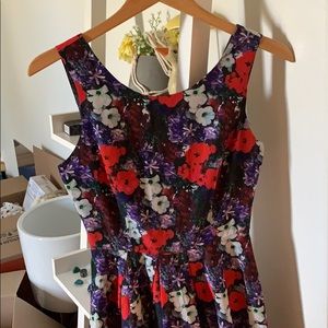 Floral Short Fit and Flare Dress